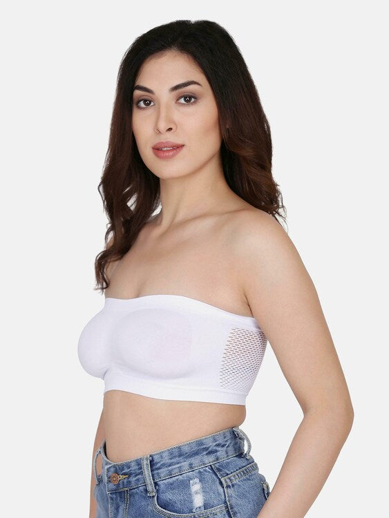 Women Bandeau/Tube Non-Padded Bra: Everyday Use, Gym Bra(Pack of 2) - 
Jetveli Introducing our versatile Multicolor bandeau top, the ultimate combination of comfort and style.
Designed to provide the perfect fit, this tube bra offers eWomen Bandeau/Tube