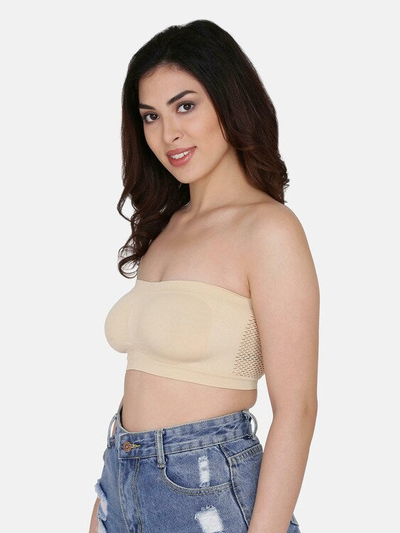 Women Bandeau/Tube Non-Padded Bra: Everyday Use, Gym Bra(Pack of 2) - 
Jetveli Introducing our versatile Multicolor bandeau top, the ultimate combination of comfort and style.
Designed to provide the perfect fit, this tube bra offers eWomen Bandeau/Tube