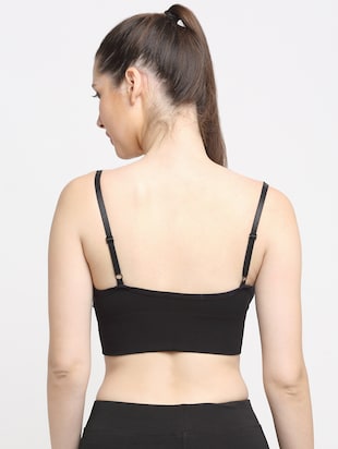 Jetveli Super Soft Sports Bra for Effortless Support(Pack of 2) - whit
Introducing the Rust Padded &amp; Non-Wired Dry Fit Solid Workout Bra, a must-have addition to your fitness wardrobe. This high-quality sports bra features a sleek Jetveli Super Soft Sports Bra